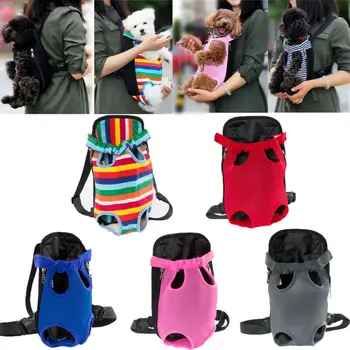 

Portable Outdoor Cat Dog Pet Double Shoulder Belts Mesh Breathable Bag Backpack Travel Pet Carrier