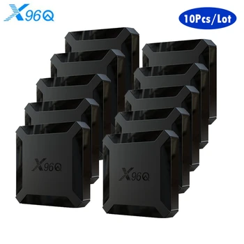 

10Pcs Android10 TV BOX X96Q tv box Allwinner H313 Quad Core 4K STB Smart Android box Wifi Netflix Youtube 2GB 16GB Set Top Box