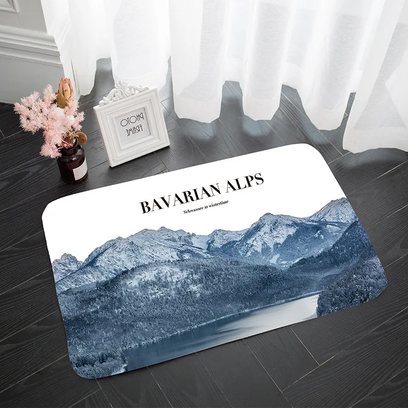 OIMG Large Bath Mat Bathroom Carpet Rug Floor Pad Modern Non-slip Wash Home Decor |