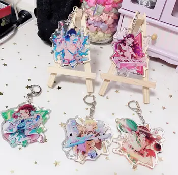 

Anime Demon Slayer: Kimetsu no Yaiba Hashibira Inosuke Cosplay Acrylic Character Keychain Keyring Itabag Pendant Toy Gift
