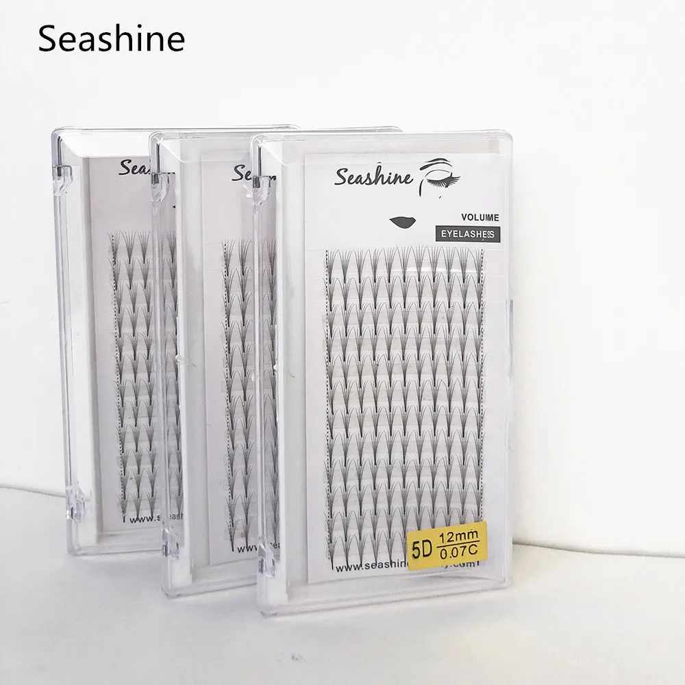 

Luxury Lashes Fans Professional 5D C Curl 12 Lines Heat Bonded Eyelashes Extension