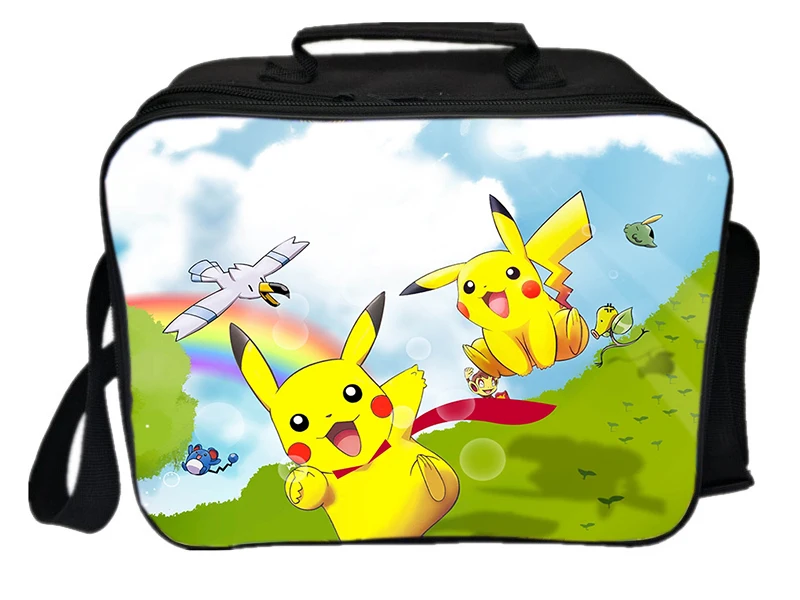 

cute Pokemon Lunch Bag Gengar Students Picnic Insulation Bag New Fresh Ice Pack Daily Functional Pikachu Thermal Insulated Box