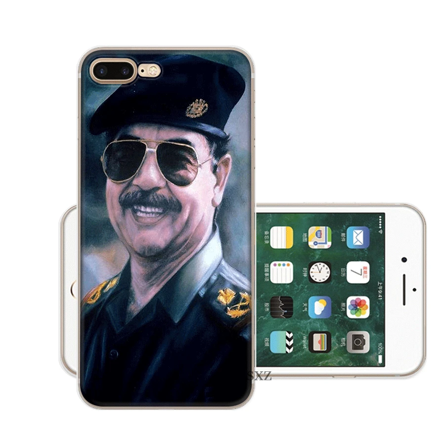 Мобильный чехол для iPhone X XS Max XR 6 6S 7 8 Plus 5 5S SE жесткий чехол Saddam Hussein irak Smart Shell - Цвет: 1