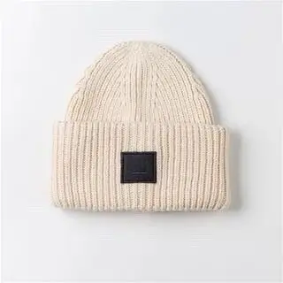 AC Studios Smiling face Beanie Skull Caps knitted Cashmere Eye Warm Couple Lovers Acne Hats Tide Street Hip-hop Wool Cap Adult 17
