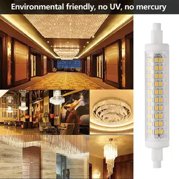 

2 pcs LESHP LED 10W 1100LM R7S-2835-120 100-265V 3000K Warm White Double Ended Tungsten Halogen Bulbs Replacement