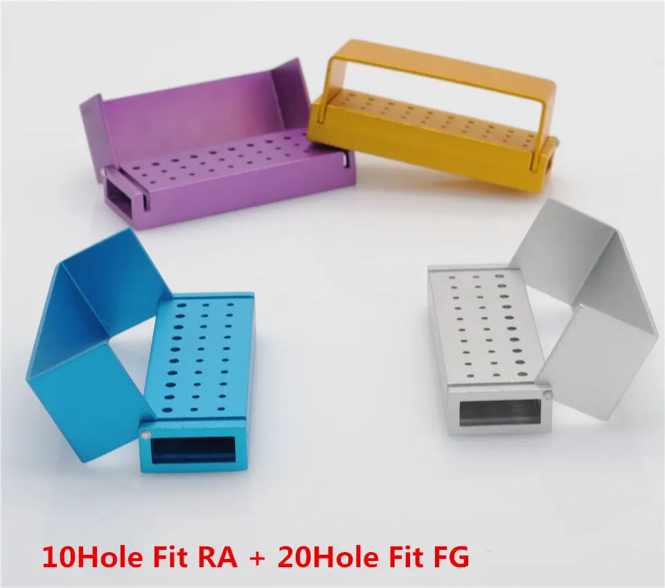 Burs Blocks Autoclavable Disinfection RA/FG Holder Sterilizer 30/15 holes For Dental