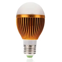 E27 10W лампы накаливания 800LM теплый белый высокой мощности Светодиодный шарик 85-240V