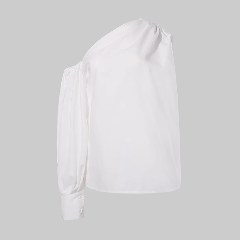 Fora do Ombro Camisas de Escritório Sexy Mulheres Celmia Moda Manga Longa Blusa Casual Solto Topos Senhora Elegante Blusas Tamanho Grande Femme 7 15 High Quality Moda Feminina