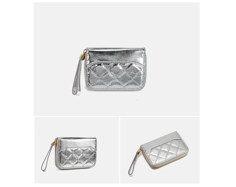 Women Cards Holder Case Wallet Card Holders Pocket Coin Genuine Leather Ladies Coin Purse Wallet Mini Clutch Bags Cartera Mujer