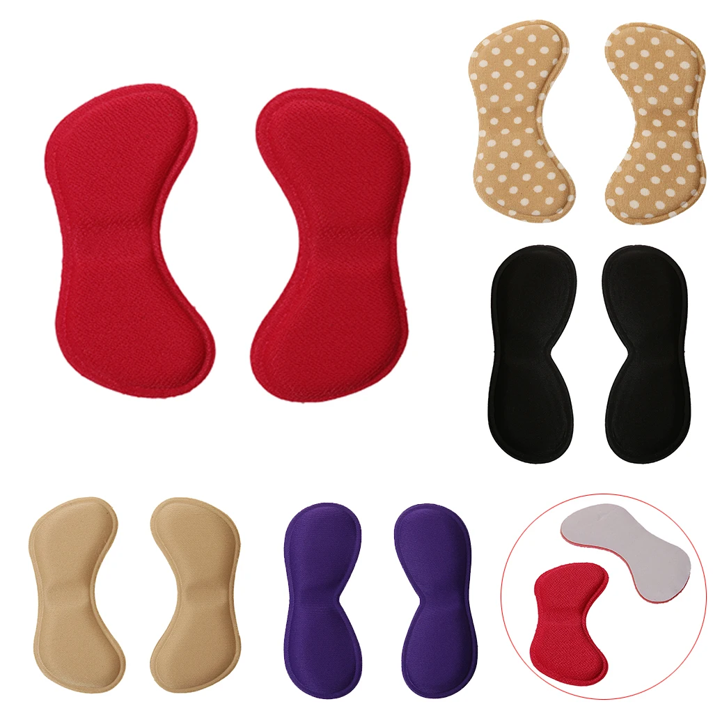

2 pcs Heel Grip Back Liner Shoe Insole Pad Foot Care Protector Shoe Insoles