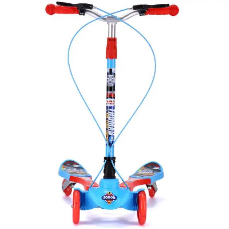 Доступный для того, чтобы ваши дети игрушка мультфильм Регулируемый четырех-скорость ножницы скутер Flash слайд-ножницы автомобиль музыкальный плеер для От 3 до 12 лет