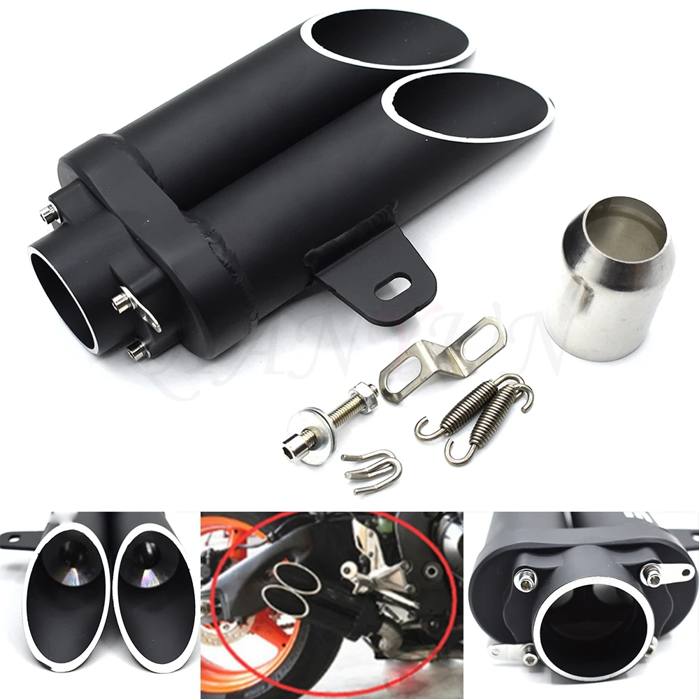 

Universal Modified Motorcycle Exhaust Muffler Pipe Racing Escape for Kawasaki ZX-6 ZZR600 ZXR400 Z750S ER-5 ZR750 ER6N ER6F
