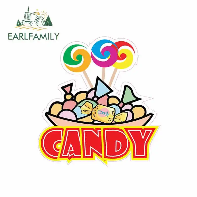 EARLFAMILY 13cm x 12.3cm for Candy Concession Restaurant Food Funny Car Stickers Motorcycle RV VAN 3D Accessories JDM Vinyl | Автомобили и