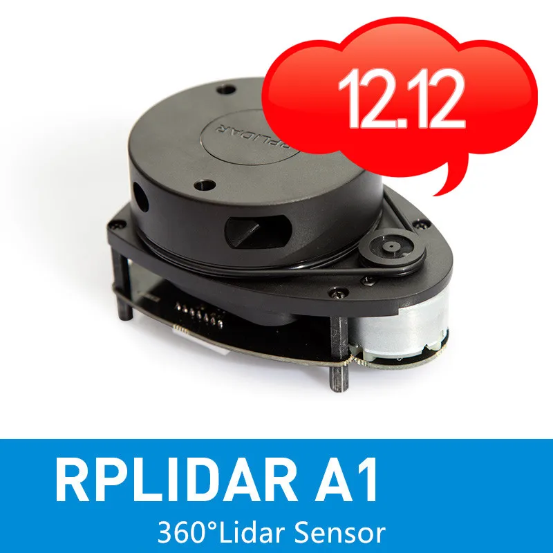 Online Slamtec RPLIDAR A1 2D 360 grados 12 metros radio de escaneo escáner de sensor lidar para evitar obstáculos y navegación de robots