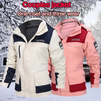 

2021 Winter Autumn Fashion Women Jacket Pocket Zipper Hooded Waterproof Outwear Loose Plus Size Windbreaker Female Cycling New