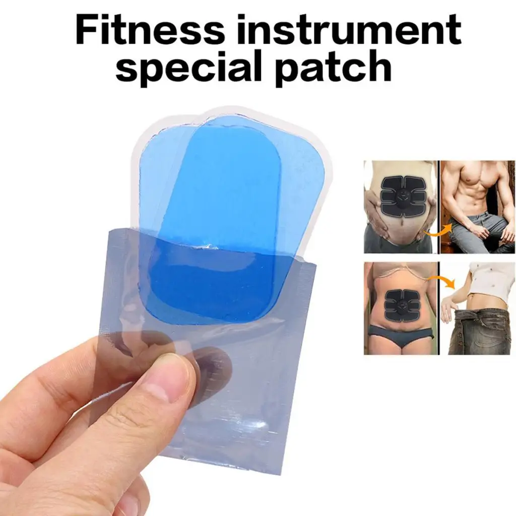 10PCS Hot Muscle Training Gear Hip Trainer Electric Trainer Hydrogel Abdominal Gel Stickers Helps Lift Shape Fitness Equipment
