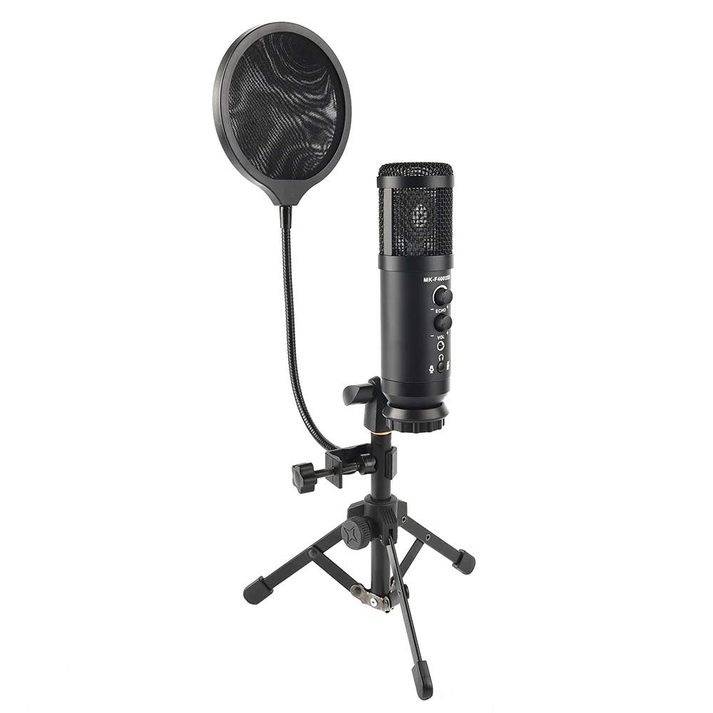 

70/80cm USB Podcast Condenser Microphone Mic Vocal Studio Recording Stand Set For PC Computer Laptop Singing Gaming Streaming