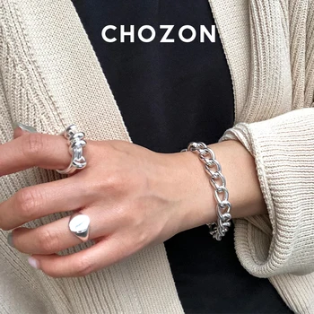 

Korean Sizable Geometric 925 Sterling Silver Spring Bicyclic Ring Minimalist Ring for Women Design Ins Red Ring Celi French Wind