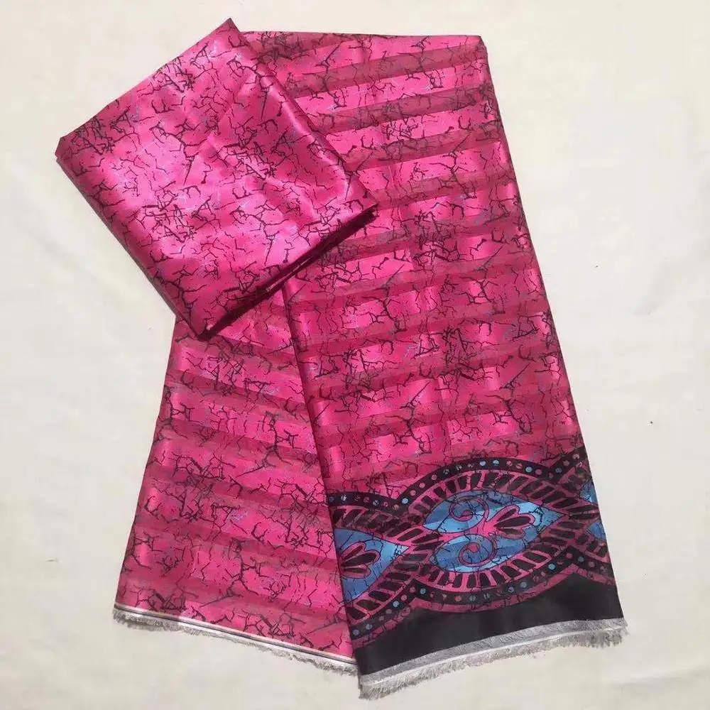 Горячая Распродажа, Gahna стильная атласная шелковая ткань с лентой из органзы, африканская ткань, дизайн, высокое качество, 4+ 2 ярда