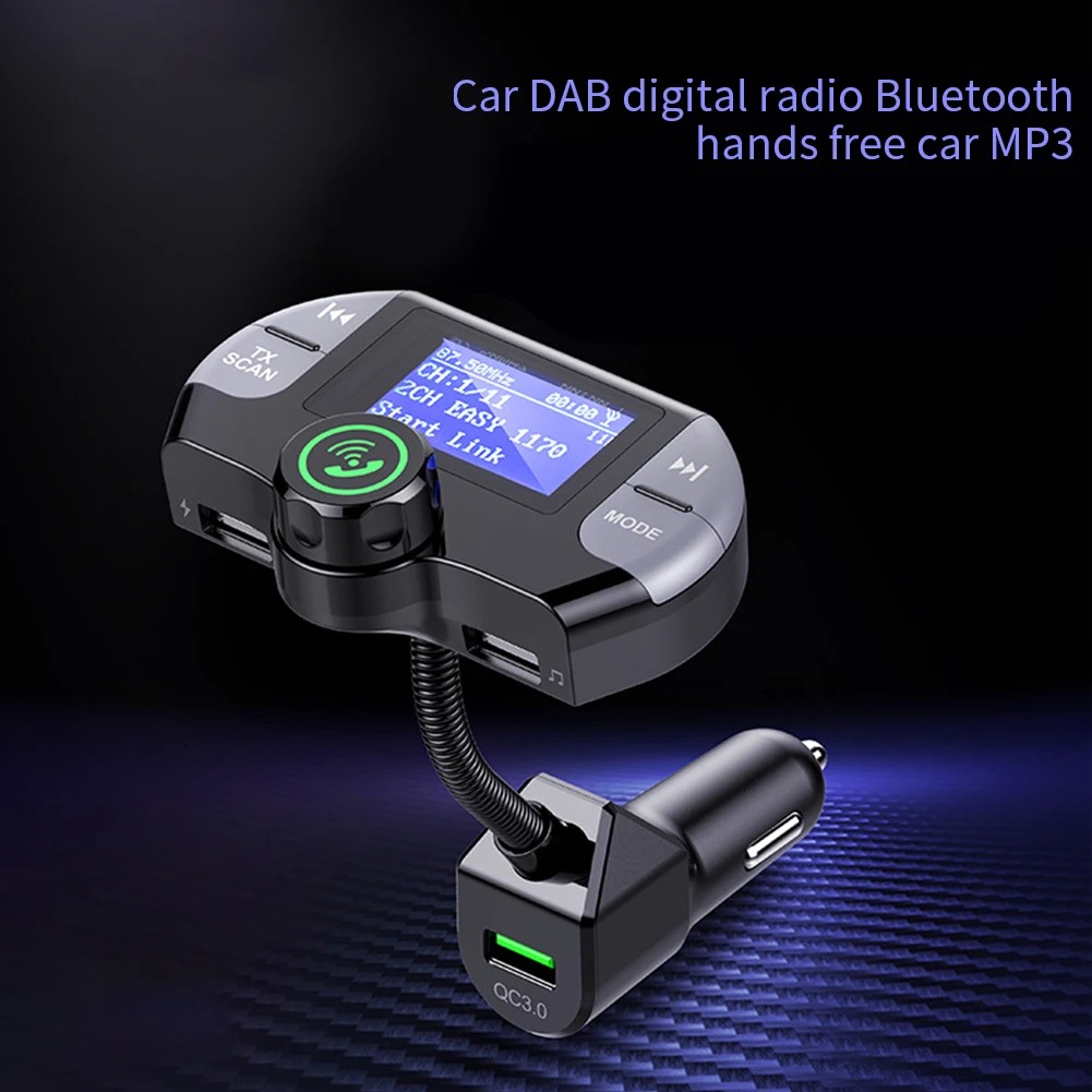 Aux Стерео Автомобильный mp3 плеер DAB цифровое радио Bluetooth TF слот для карты многофункциональный медиа цветной дисплей HD музыка fm-передатчик