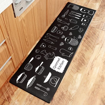 

Moder Kitchen Carpet Waterproof Oilproof PVC Cartoon Mat Kitchen Front Door Anti-slip Mat Door Doormats Home Floor Mats Entrance