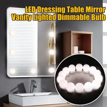 

Led Mirror String Light Bulbs Headlights Usb Charging Dimmable Lamp Bathroom Natural White Light Usb Interface 5v Universal #yl1