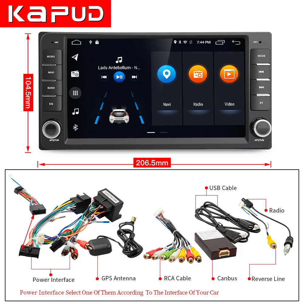 Kapud Android 10 Car Radio For Toyota Corolla Multimedia Touch Screen Player E120 E150 2002 2004 2005 2006 2008 2009 DSP GPS BT|Car Multimedia Player| - AliExpress