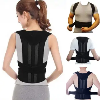 

Men Women Magnetic Corset Back Posture Corrector Brace Back Shoulder Support Posture Correction Belt Soft Pain Relief