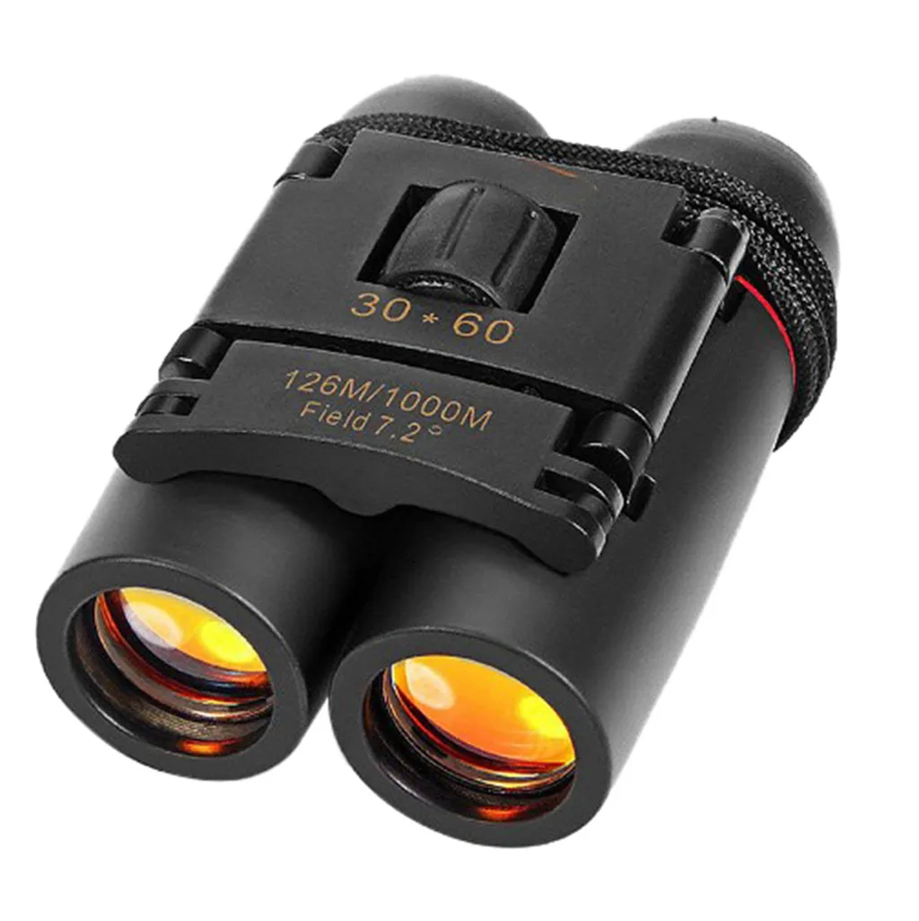 Zoom telescope folding binoculars with low light Day Night Vision Binoculars 30 x 60 Zoom Outdoor Travel Folding Telescope Bag