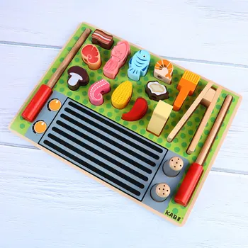 

1 Set of Funny Kid Colorful Emulational Kid Barbecue Toy Barbecue Materials for Boy