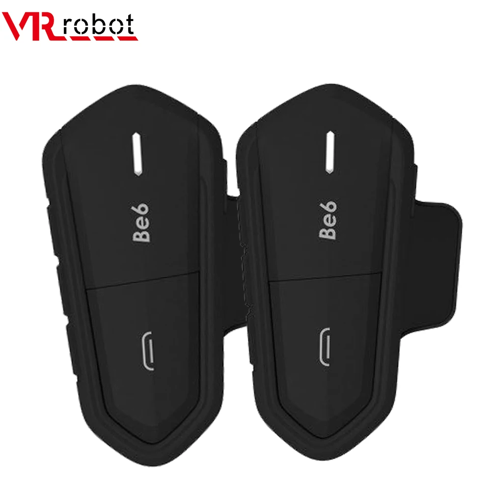 

VR robot Moto Helmet Intercom Headset 2PCS Bluetooth Motorcycle Helmet Interphone Waterproof Intercomunicador For 2 riders