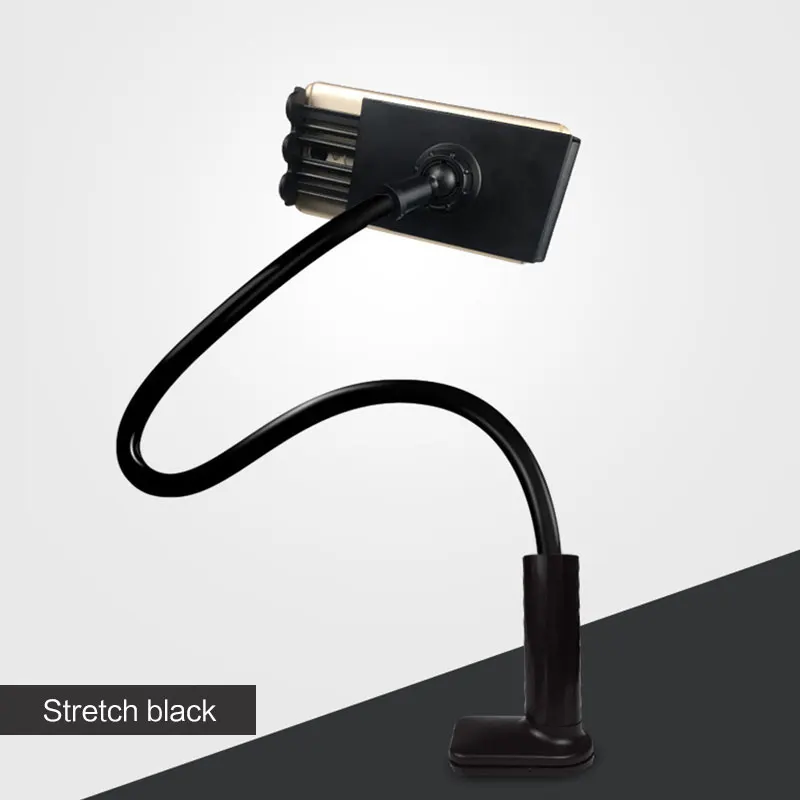 Stretch Black Настольный телефон чехол для телефона Клип подставка для телефона длинный кронштейн универсальный Настольный кронштейн - Цвет: Stretch Black