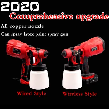 

NEW 1.0/1.8/2.5MM Nozzle Electric spray gun 800ml Household Paint Sprayer High Power EU Spray Guns Cordless Electric Airbrush