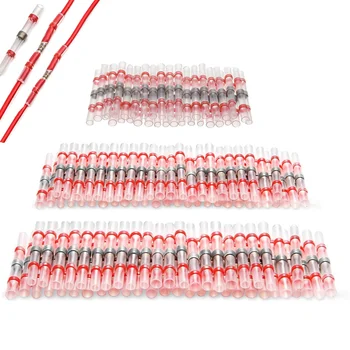 

50/100/300PCS Heat Shrink Soldering Sleeve Terminals Insulated Waterproof Butt Electrical Wire Soldered Terminals Connectors