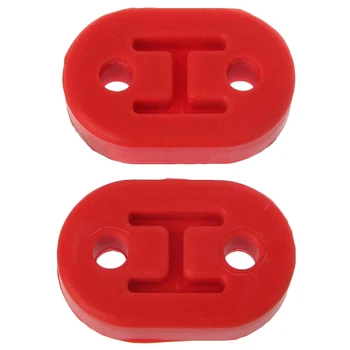 

4Pcs Heavy Duty Rubber Exhaust Tail Pipe Mount Bracket Hanger Bushing Insulator