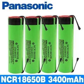 

Panasonic New battery NCR18650B 3.7 v 3400 mAh 18650 Rechargeable Lithium Battery Nickel batteries+ DIY Sheet