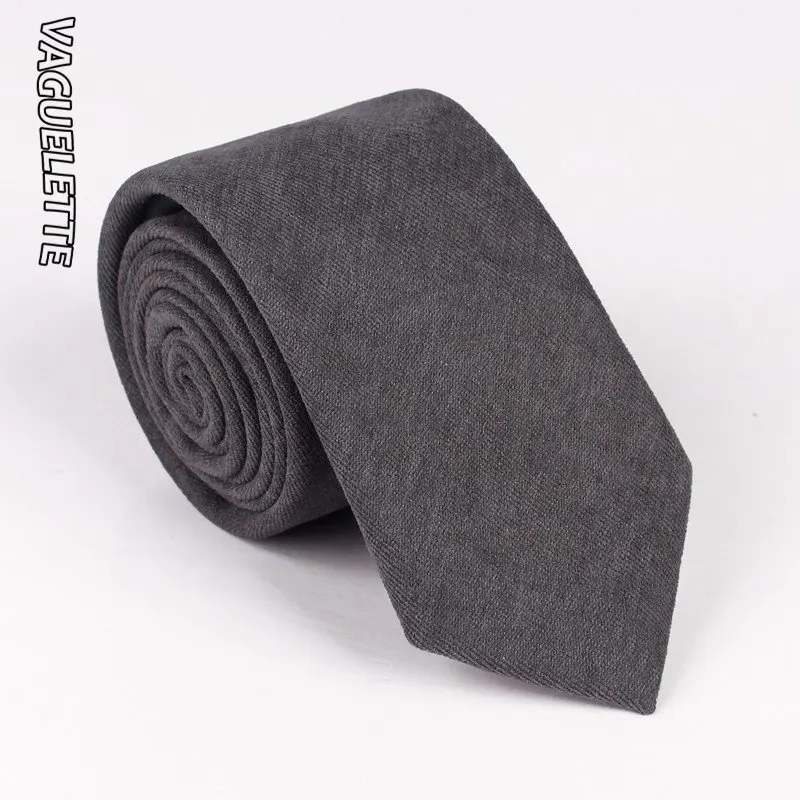 409-C VAGUELETTE однотонные черные/красные/зеленые/розовые мужские галстуки для мужчин хлопок ручной работы узкий галстук 6,5 см мужские галстуки - Цвет: 409-C