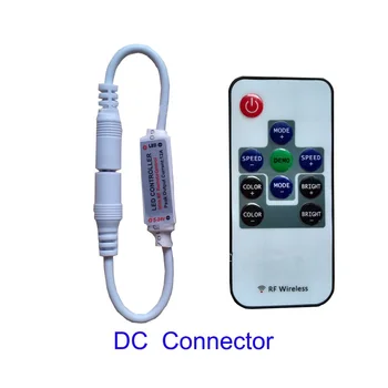 

DC LED Lighting Dimmer Mini Remote Controller Single Color Switch 5V 12V 24V Driver for LED Light Bulb Lamp Dimming with Adapter