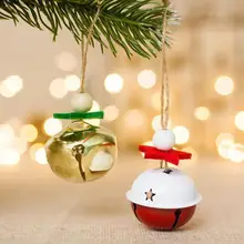 1 шт. мини Рождественское украшение DIY Рождественская елка подвеска Украшение navid Железный колокольчик подвеска Рождественское украшение для дома