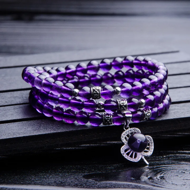 Natural Purple Amethyst Bracelet (3)