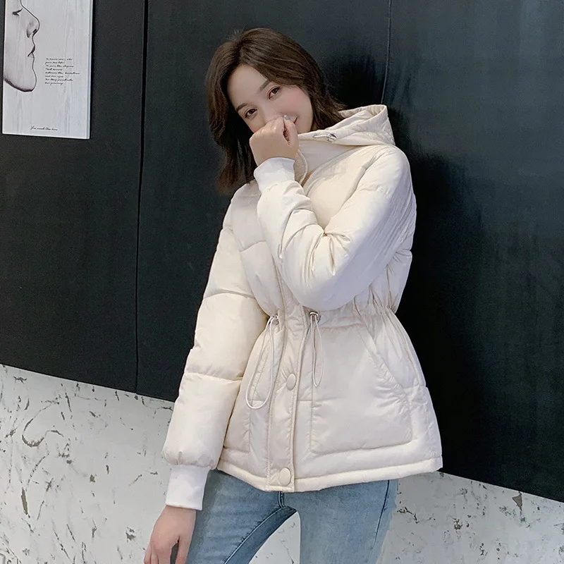 Abrigos Mujer Invierno 2019 короткая зимняя куртка женская хлопковая с подкладкой Парка
