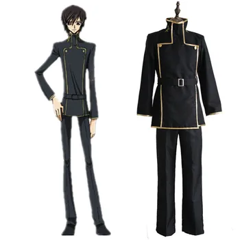 

Code Geass Cosplay Lelouch Lamperouge Japanese School Uniform Black Set Mens Code Geass Lelouch vi Britannia Costume