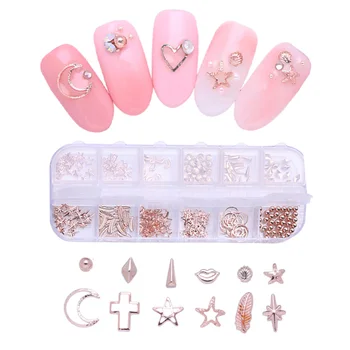 

Mixed Color Rhinestones Clear AB Non Hotfix Flatback Mix Sizes Crystal Irregular Beads For Nails 3D Nail Art Decoration