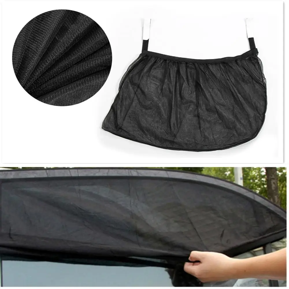 

2PC Car Rear Side Window Sun Visor Shade Mesh Cover Shield Sunshade UV Protector Vehicle Window Parasol Auto Exterior Accessory