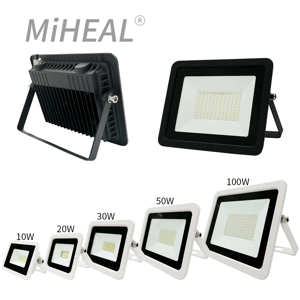 LED Floodlight 10W 20W 30W 50W 100W 220V Waterproof IP68 Outdoor Wall Garden Spotlight Reflector Foco Lamp led flood light,uv floodlight