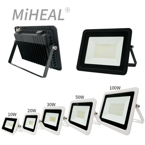 방수 IP68 야외 벽 정원 스포트라이트 반사판, LED 투광 조명 10W 20W 30W 50W 100W 투광 조명 220V 2