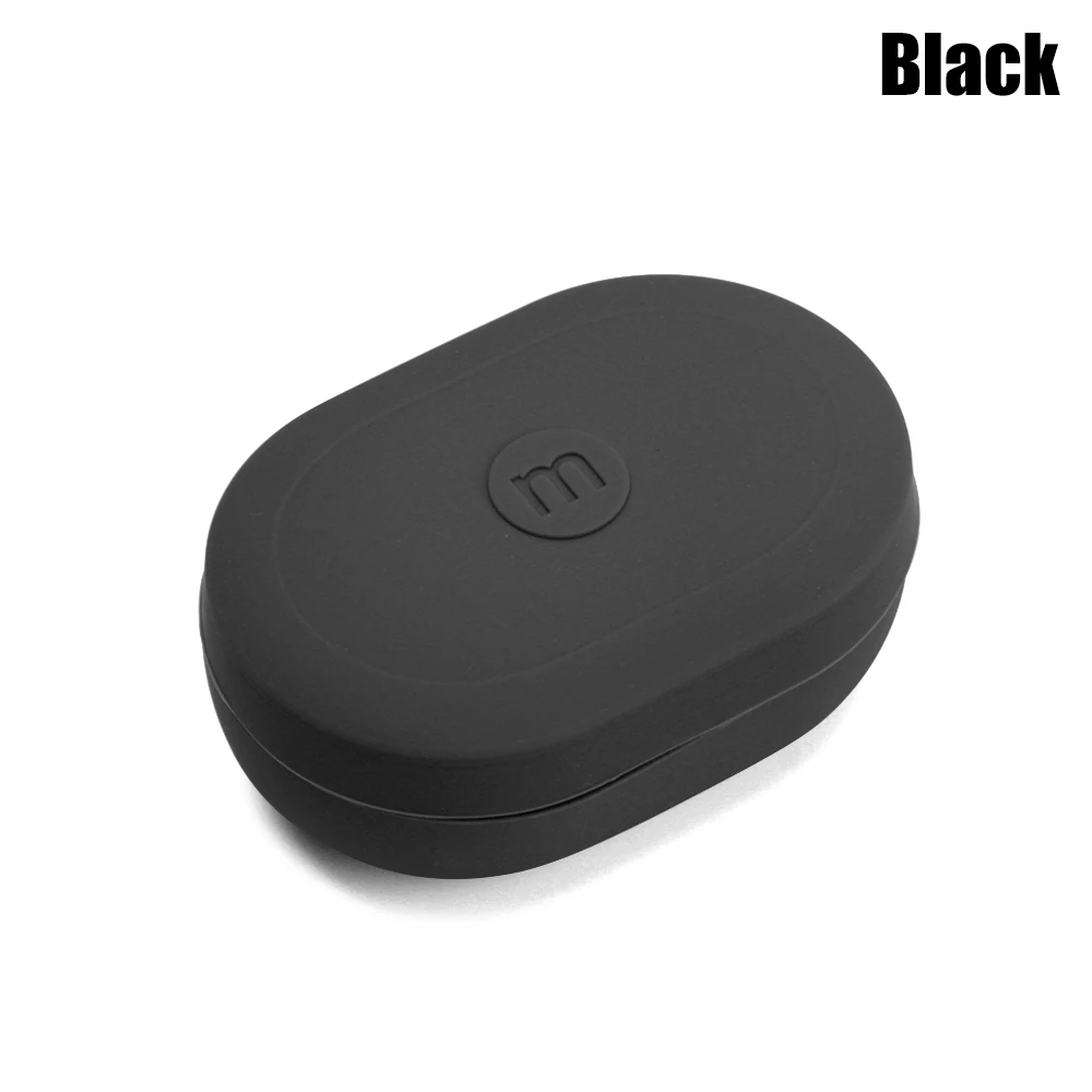 Защитный чехол силиконовый чехол для Xiaomi mi AirDots Youth для Red mi AirDots беспроводные Bluetooth наушники мягкий чехол - Цвет: Black