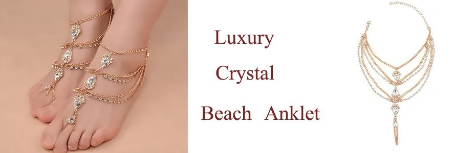 Ingemark/Роскошные блестящие стразы; браслет на щиколотке; женские пляжные сандалии; черные сандалии; пикантные женские прозрачные украшения для щиколотки стопы