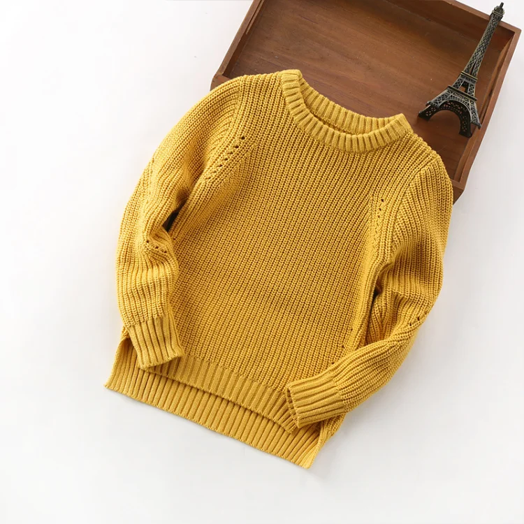 Famli/свитер для девочек от 2 до 9 лет мягкие хлопковые свитера с длинными рукавами детская одежда осенний детский пуловер трикотажные пуловеры для мальчиков