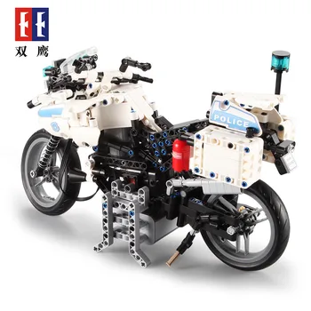 

DIY Building Blocks City CaDA 539PCS Polices Patrol Electric Motorcycle Military Technic SWAT Series Bricks Toys for Kid